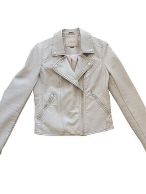 BlankNYC Women Small Fawn Life Changer Moto Faux Leather Jacket Indie Sleaze